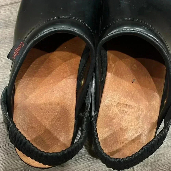 [42/US11] Black Safety  Clog Comfy Foot Bed Danish Design - Picture 3 of 8